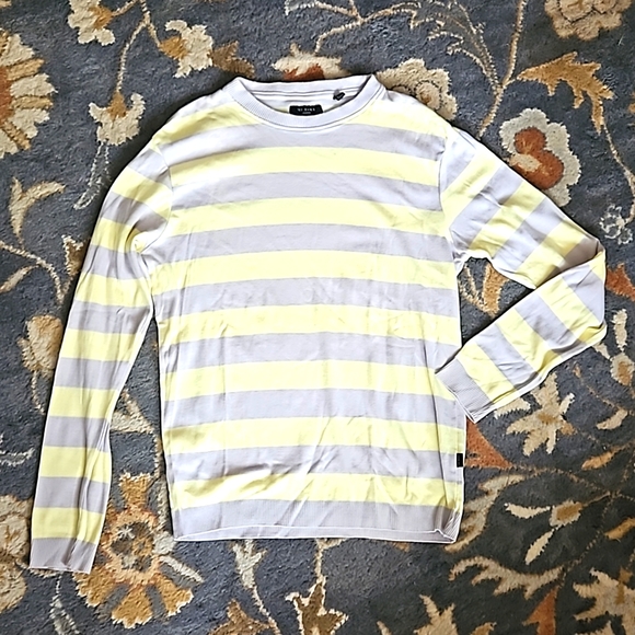 Ted Baker brand sz 4/Large striped crewneck pullover sweater - Picture 1 of 5